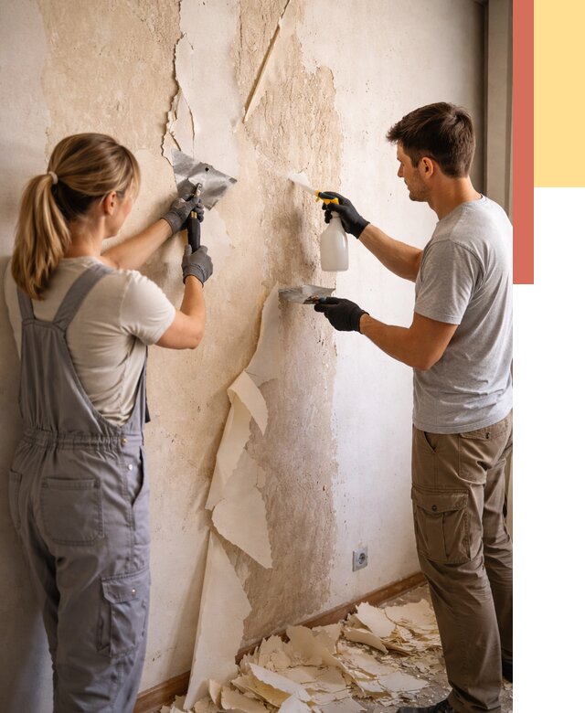 Снятие старых обоев в таре от 5401 руб. под ключ недорого | ОТДЕЛОЧНИК-Тар