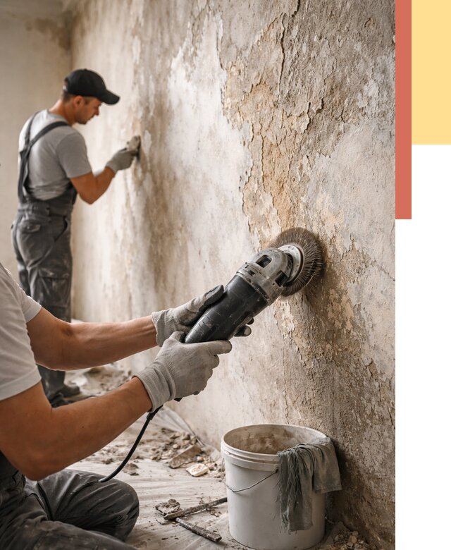 Снятие и удаление краски со стен в таре от 2160 руб. — ОТДЕЛОЧНИК-Тар