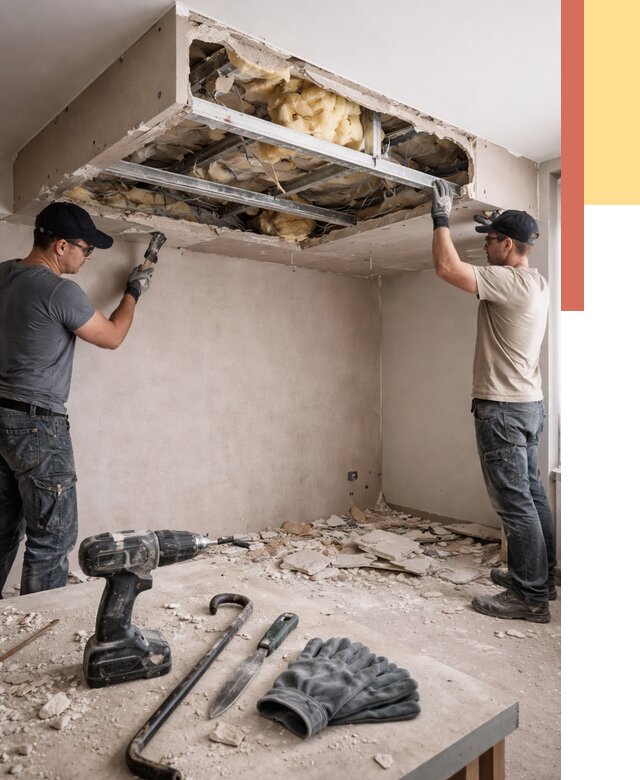 Демонтаж короба из гипсокартона в таре от 1564 руб. — быстро и недорого | ОТДЕЛОЧНИК-Тар