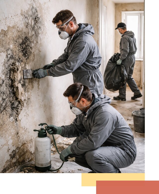 Удаление плесени со стен профессионально в таре