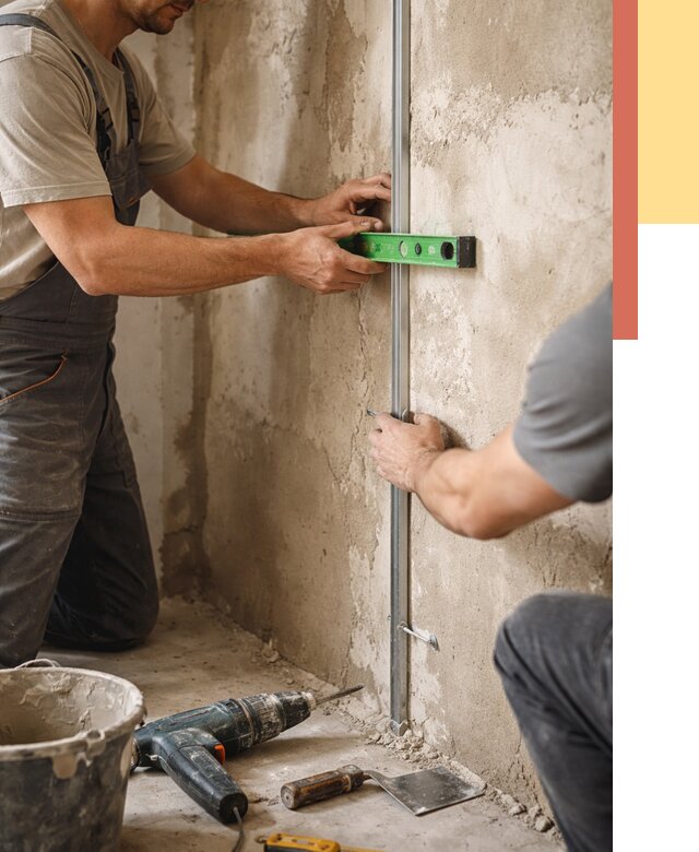 Установка штукатурных маяков в таре от 7202 руб. — быстро и недорого | ОТДЕЛОЧНИК-Тар