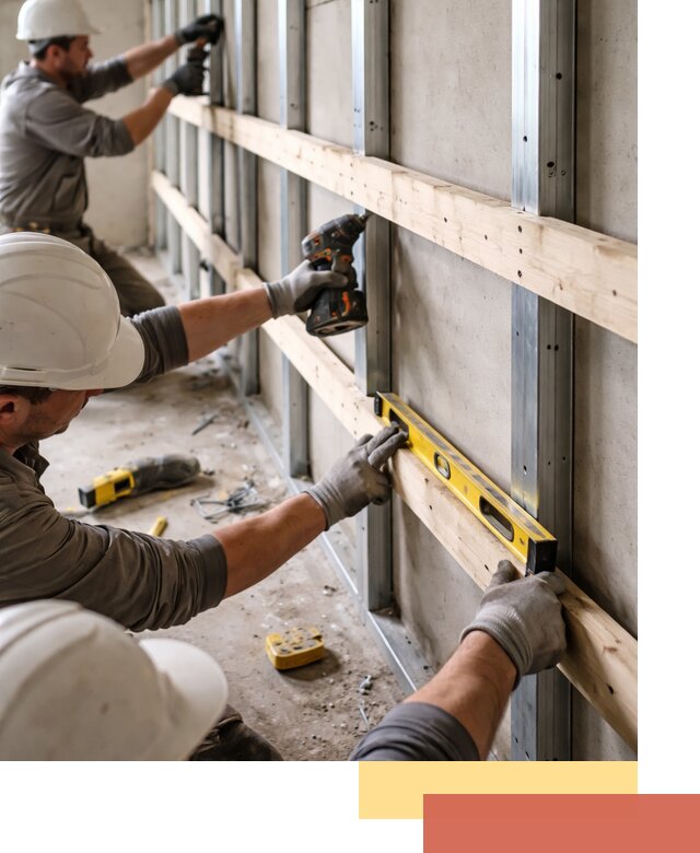 Устройство обрешетки под панели в таре