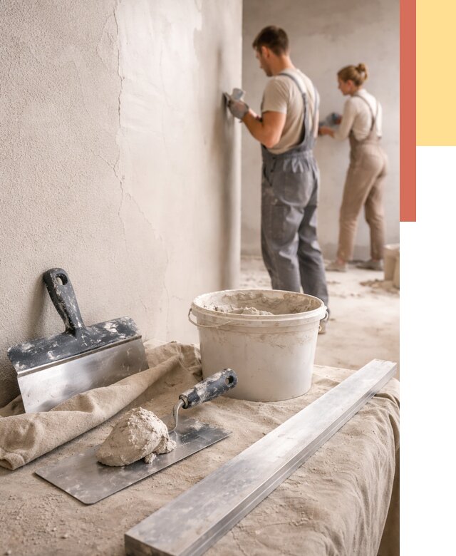 Штукатурка стен гипсовая в таре от 4630 руб/м2 — быстро и недорого | ОТДЕЛОЧНИК-Тар