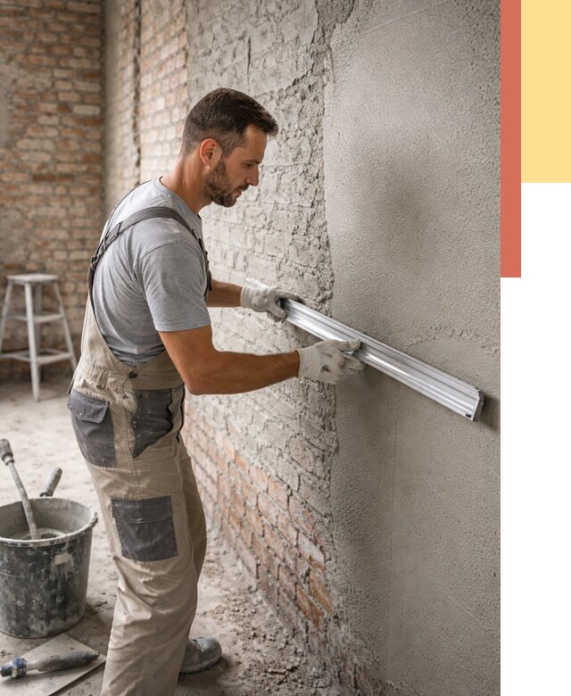 Штукатурка кирпичных стен в таре от 4630 руб/м2 — быстро и недорого | ОТДЕЛОЧНИК-Тар