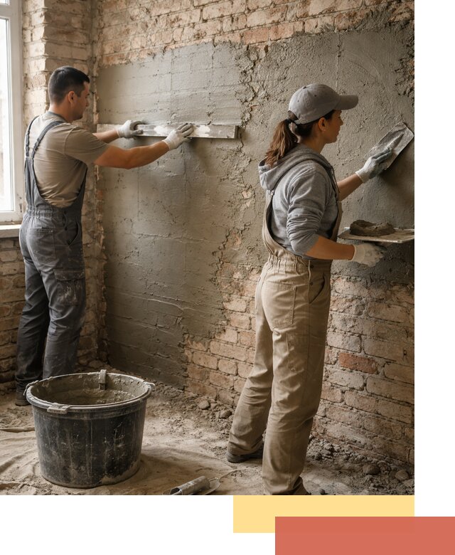 Штукатурка кирпичных стен в таре — качественно и надежно