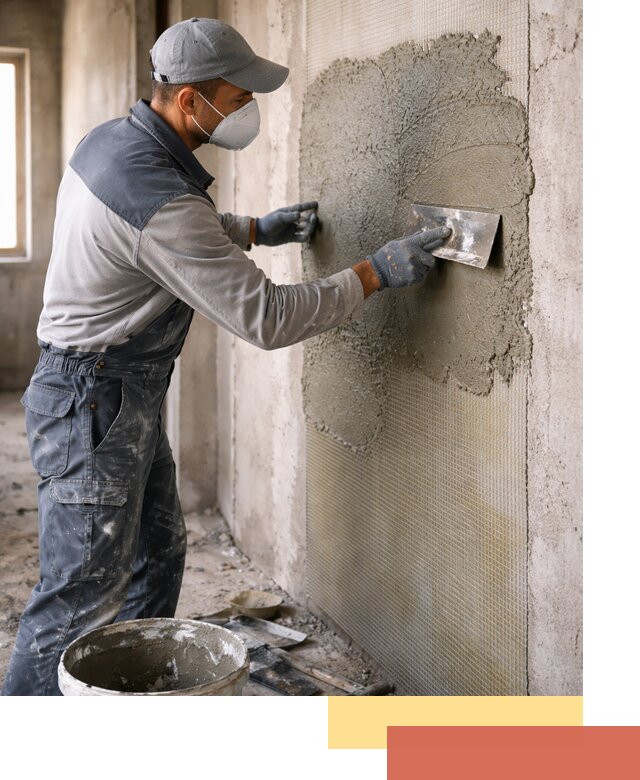 Штукатурка стен по сетке в таре под ключ качественно и быстро