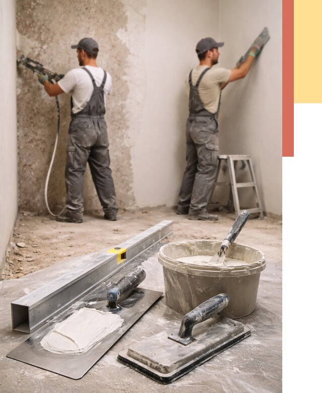 Штукатурка стен под обои в таре от 4630 руб./м2 — выравнивание под обои | ОТДЕЛОЧНИК-Тар