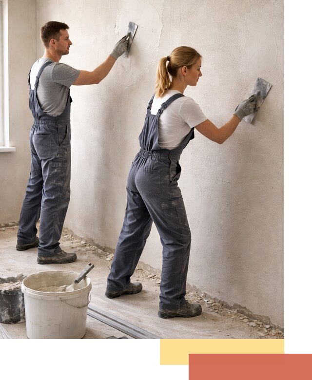 Штукатурка стен под обои в таре профессионально и быстро