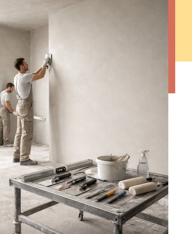 Штукатурка стен под покраску в таре от 4630 руб./м² — качественно и недорого | ОТДЕЛОЧНИК-Тар