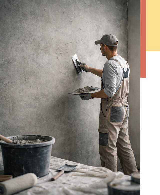 Декоративная штукатурка под бетон в таре от 2572 руб./м² — нанесение под ключ | ОТДЕЛОЧНИК-Тар