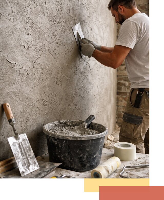 Декоративная штукатурка лофт в таре — отделка стен и потолков