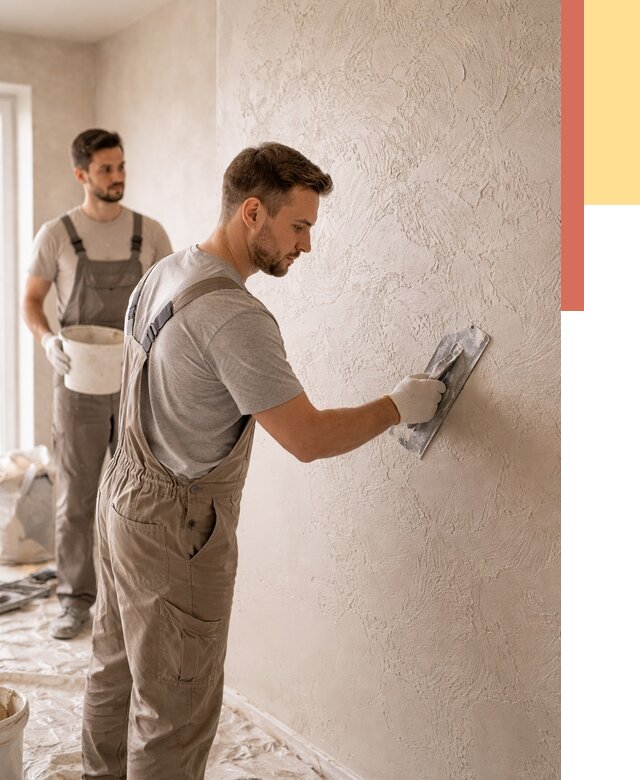 Фактурная штукатурка стен в таре от 4321 руб./м² — заказать под ключ | ОТДЕЛОЧНИК-Тар