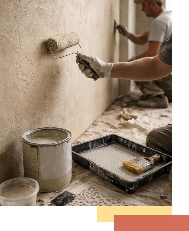 Лессирующая краска для декоративной отделки в таре