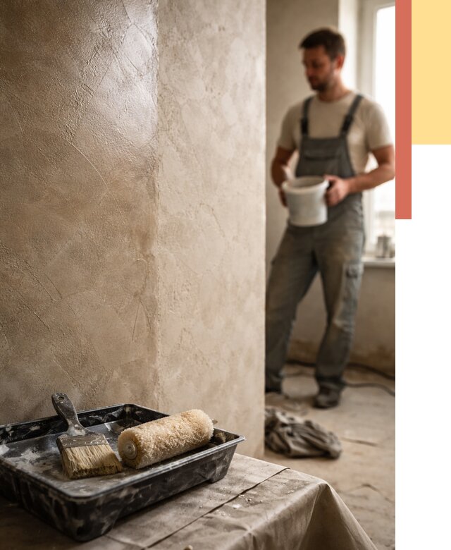 Нанесение воска на штукатурку в таре от 3601 руб. | Услуги ОТДЕЛОЧНИК-Тар