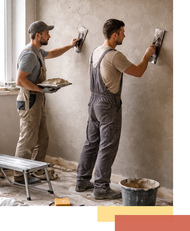 Ремонт декоративной штукатурки и восстановление фактуры в таре