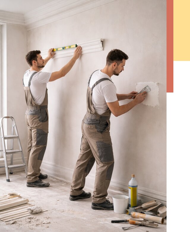 Монтаж лепнины на стены в таре от 4630 руб. — недорого, быстро | ОТДЕЛОЧНИК-Тар