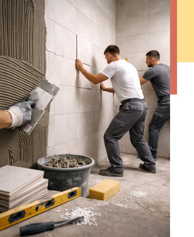 Укладка плитки на стены в таре от 874 руб. — качественно и недорого | ОТДЕЛОЧНИК-Тар