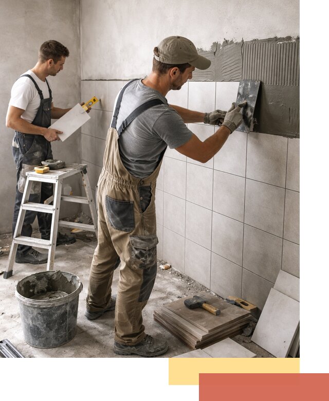 Укладка плитки на стены в таре профессионально и надежно