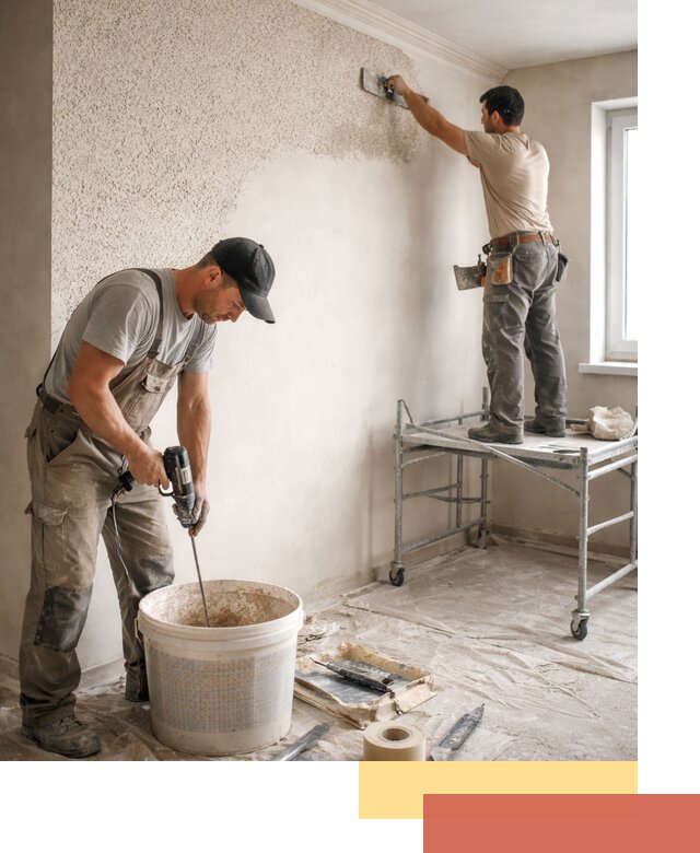 Нанесение жидких обоев под ключ в таре с гарантией качества