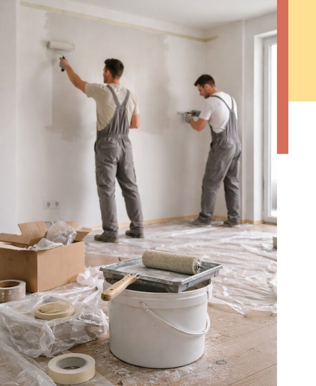 Покраска стен в квартире в таре от 2572 руб/м2 — быстро и недорого | ОТДЕЛОЧНИК-Тар