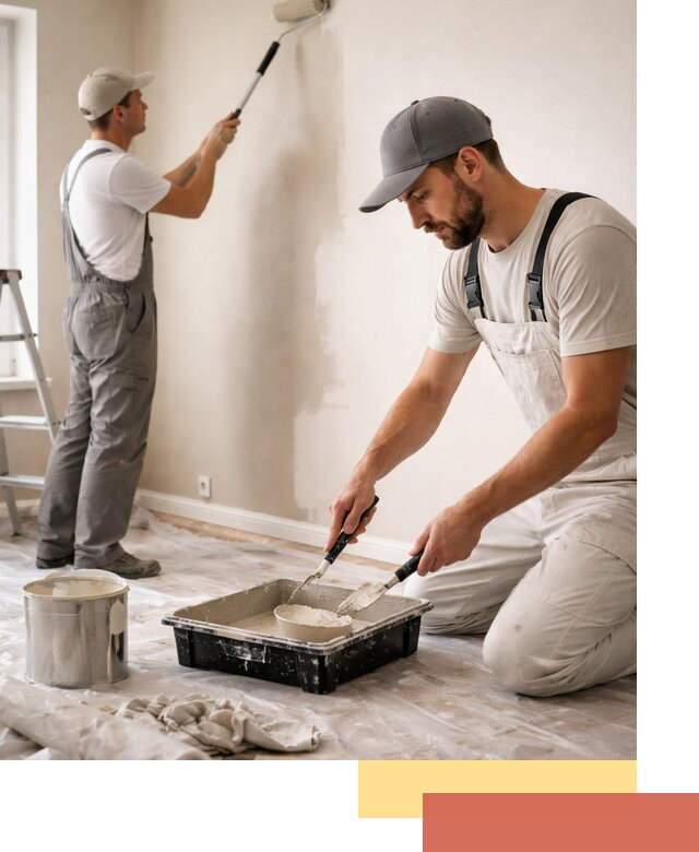 Покраска стен в квартире в таре — профессионально и аккуратно