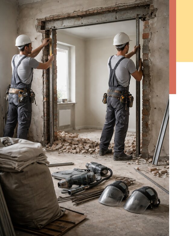 Расширение дверного проема в таре от 12860 руб. под ключ | ОТДЕЛОЧНИК-Тар