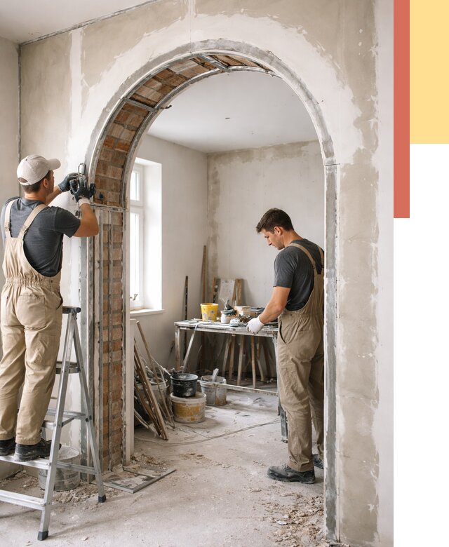 Устройство арочного проема в таре от 9774 руб. под ключ — быстро и недорого | ОТДЕЛОЧНИК-Тар