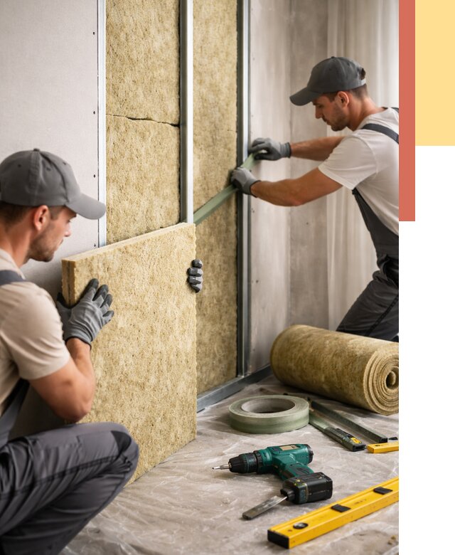 Шумоизоляция стен в таре под ключ от 1903 руб. | ОТДЕЛОЧНИК-Тар