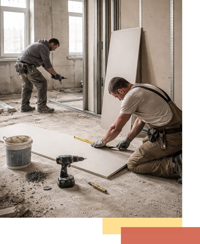 Кладка перегородок из ПГП под ключ в таре