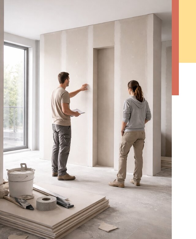 Зонирующая перегородка из гипсокартона в таре от 2881 руб. под ключ | ОТДЕЛОЧНИК-Тар