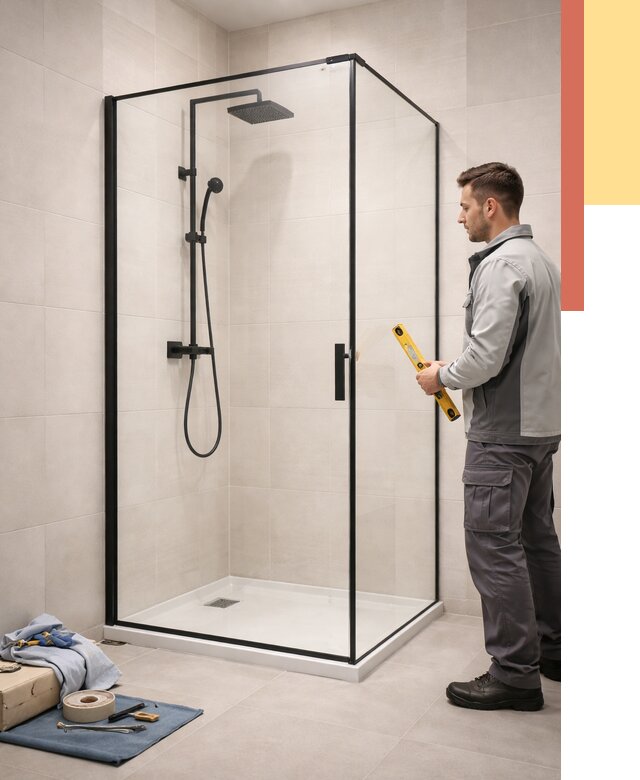 Стеклянные перегородки для душа в таре от 12860 руб. | Монтаж под ключ — ОТДЕЛОЧНИК-Тар