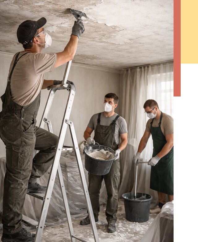 Удаление побелки с потолка в таре от 2572 руб. быстро и недорого | ОТДЕЛОЧНИК-Тар