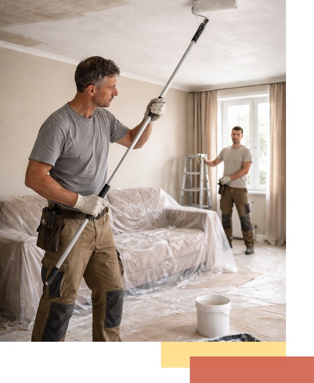 Грунтовка потолка в таре — подготовка под покраску и отделку