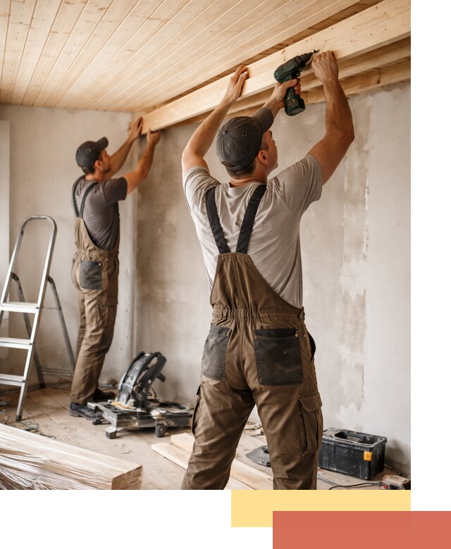 Монтаж потолка из вагонки в таре профессионально и аккуратно