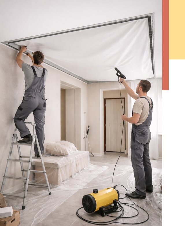 Монтаж натяжного потолка в прихожей в таре от 2726 руб. под ключ | ОТДЕЛОЧНИК-Тар