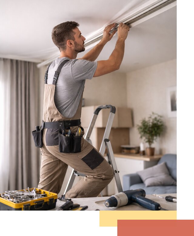 Ремонт натяжных потолков в таре — качественно и оперативно