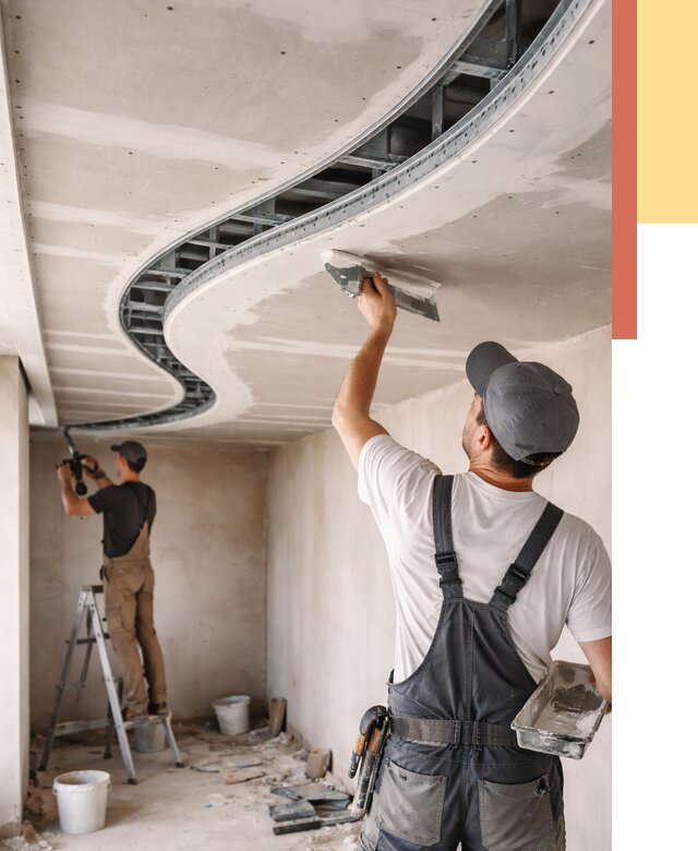 Криволинейный потолок из гипсокартона в таре от 2160 руб./м2 | ОТДЕЛОЧНИК-Тар