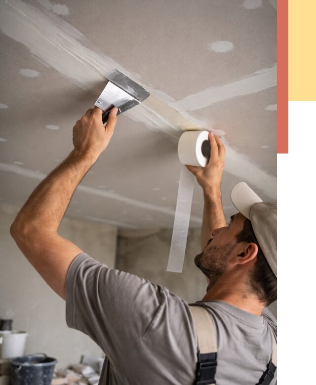 Обработка швов потолка ГКЛ в таре от 7716 руб. под ключ | ОТДЕЛОЧНИК-Тар