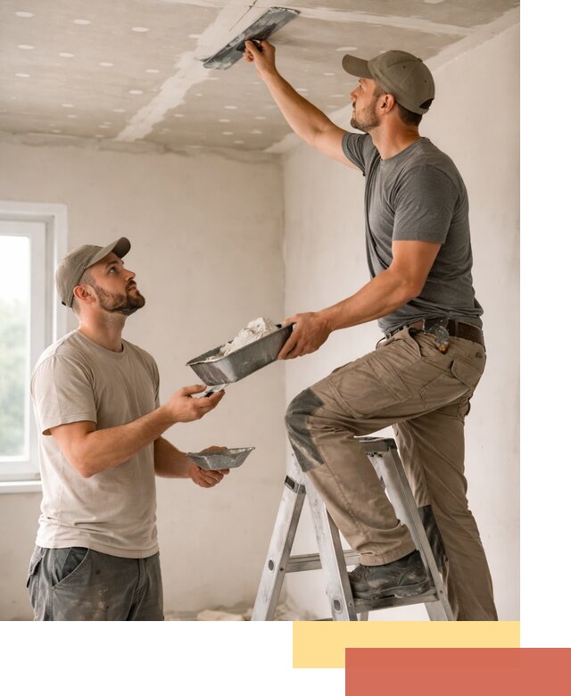 Шпаклевка потолка из гипсокартона в таре качественно и быстро