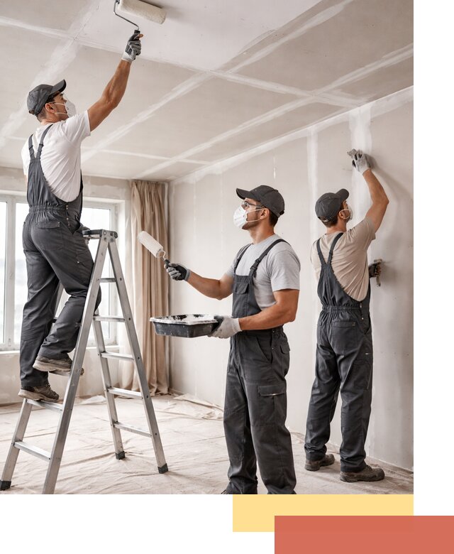 Покраска потолка из гипсокартона в таре качественно и недорого