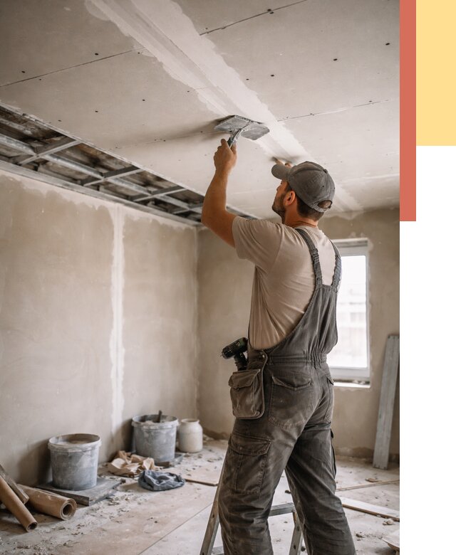 Ремонт потолка из гипсокартона в таре от 669 руб./м² — быстро и недорого | ОТДЕЛОЧНИК-Тар