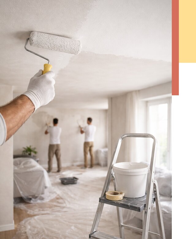 Покраска потолка акриловой краской в таре от 2572 руб. | ОТДЕЛОЧНИК-Тар