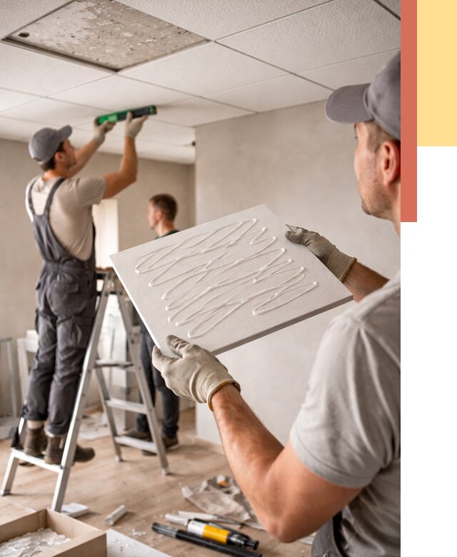 Монтаж потолочной плитки в таре от 4630 руб. — быстро и недорого | ОТДЕЛОЧНИК-Тар