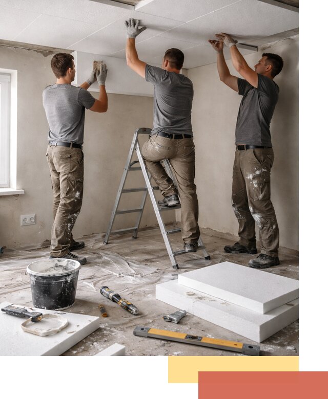 Утепление потолка пенопластом в таре быстро и качественно